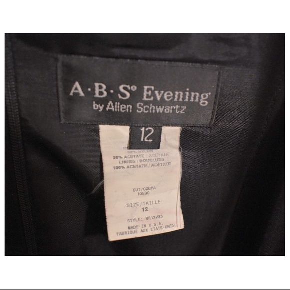 ABS Evening Gown by Allen Schwartz Size 12 - Picture 5 of 5